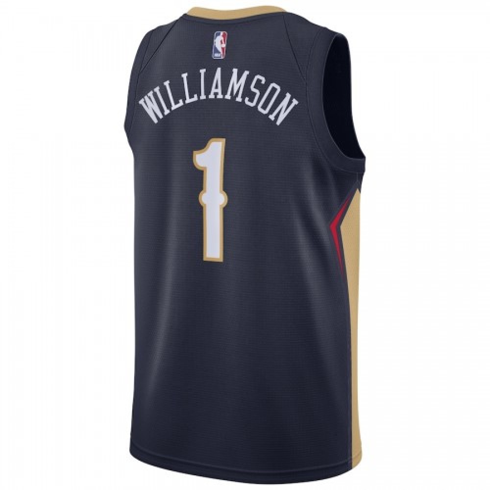 Men's New Orleans Pelicans Zion Williamson #1 Navy 2020/21 Swingman Jersey - Icon Edition-Pro Kit Vault | Brand New 26/27 Sports Jerseys
